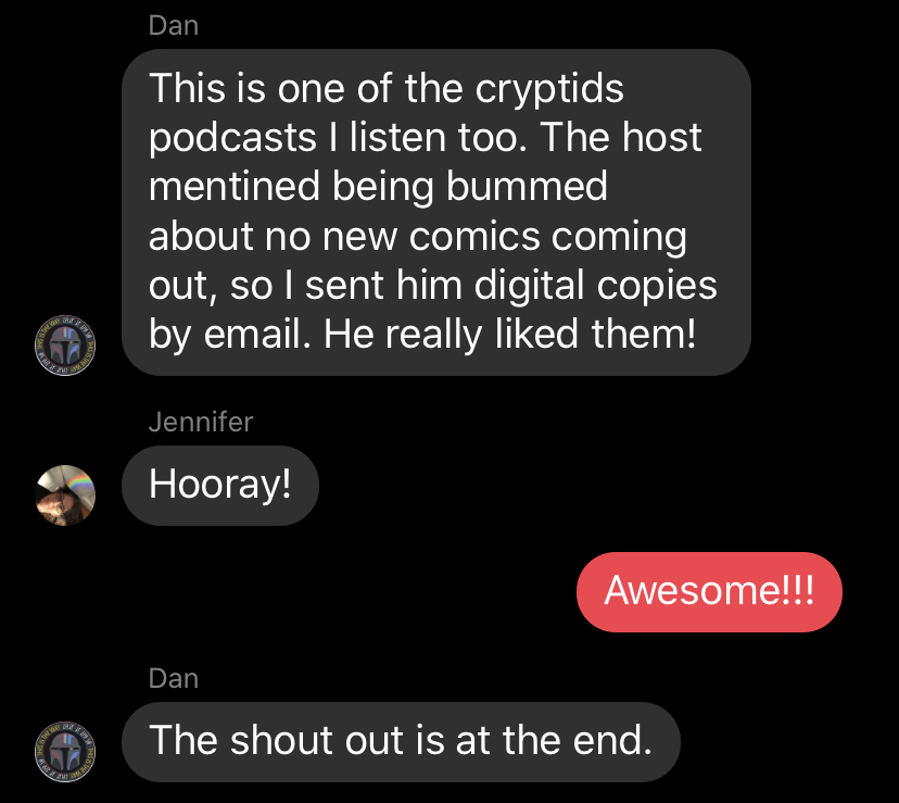 Text conversation with Dan Johnson, Jennifer King, Andy “Shaggy” Korty, Dave Hearn