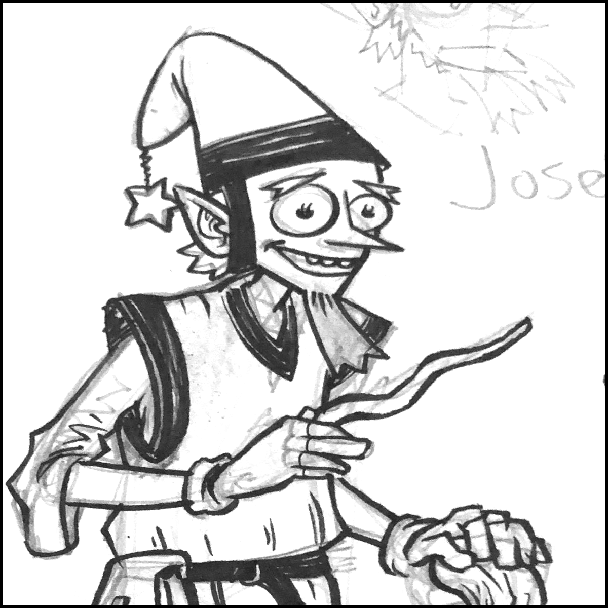 New Sketches from Robert Gant’s Discount Wands and Spells.
